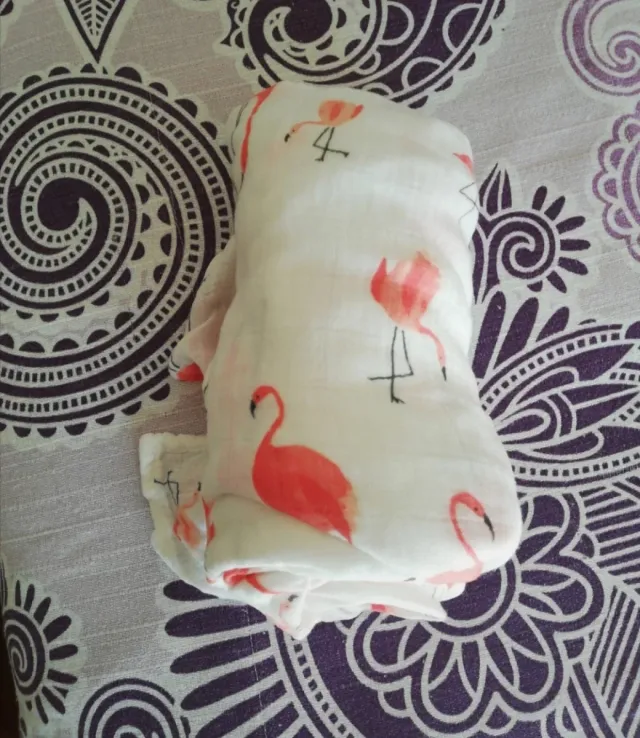 Muselina 120x120cm Flamencos