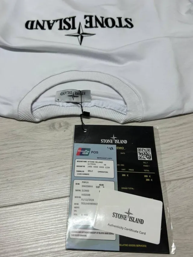 Felpa Stone Island bianca