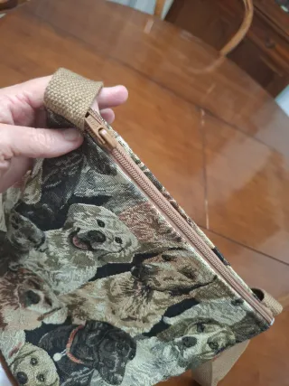 Bolso artesanía estampado perros