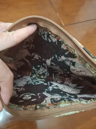 Bolso artesanía estampado perros