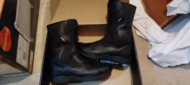 Botas de moto Oxford para hombre talla 46 negras