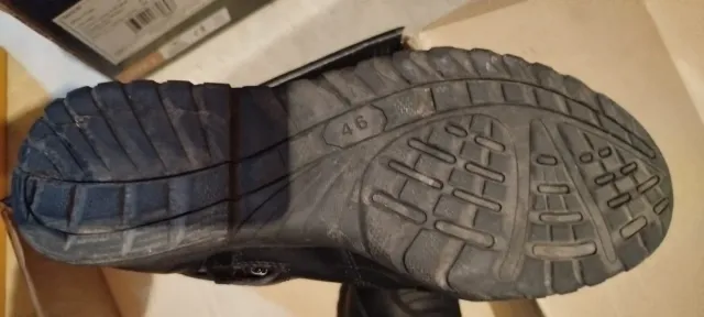 Botas de moto Oxford para hombre talla 46 negras