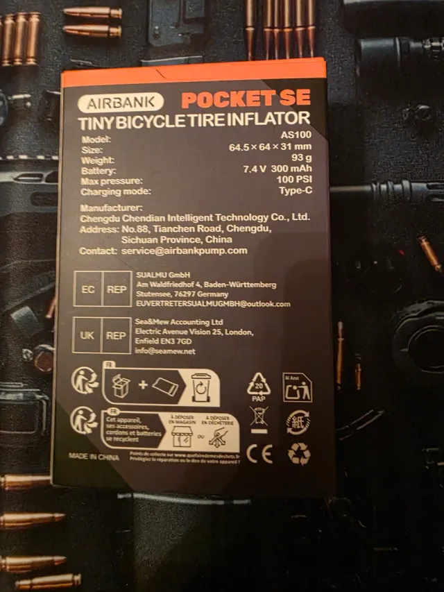 AIRBANK POCKET SE Inflador Bicicleta