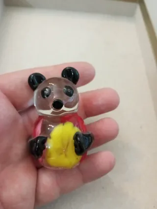 Orsacchiotto in vetro vintage