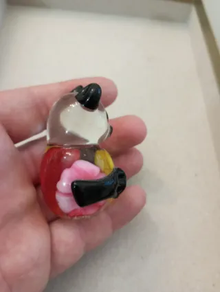 Orsacchiotto in vetro vintage