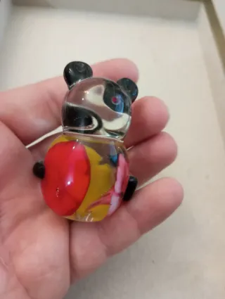 Orsacchiotto in vetro vintage