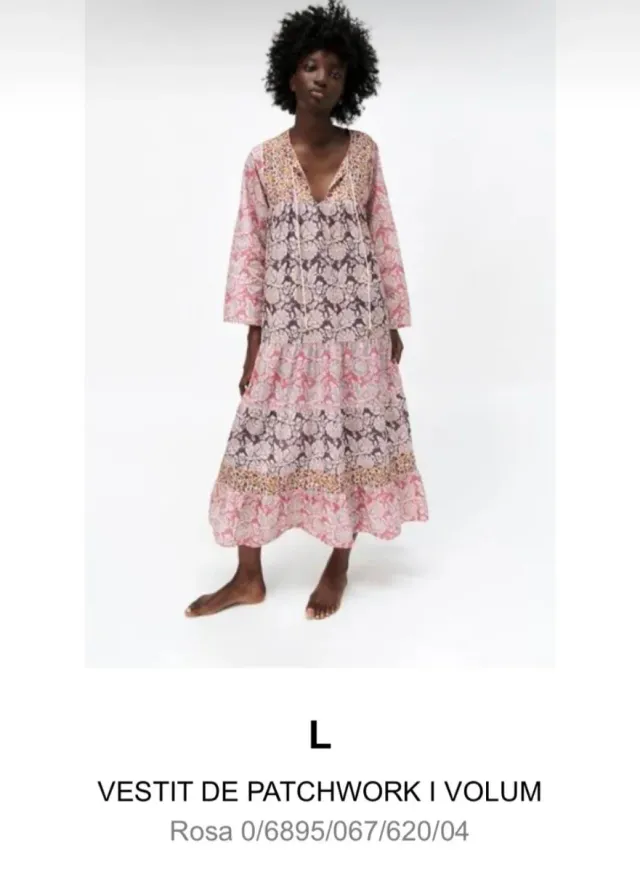 Vestido Zara Multicolor