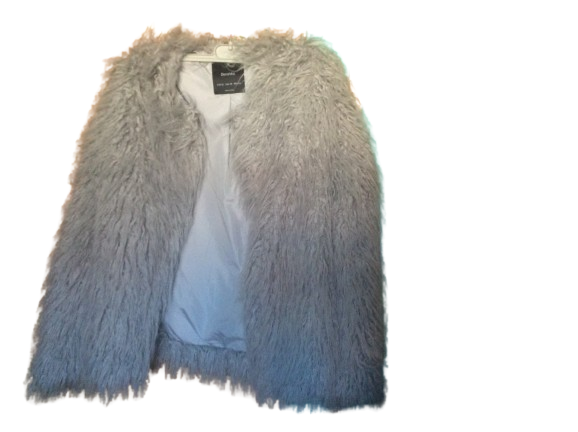 Abrigo pelo Bershka gris