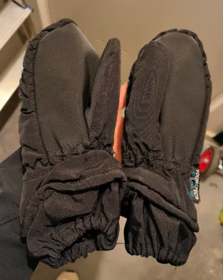 Manoplas esquí negras 7-9 años