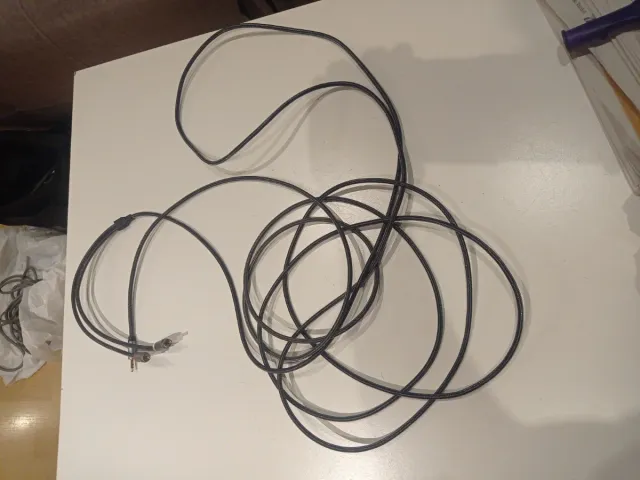 Cable 5 metros RCA a Jack 3.5mm Dorado