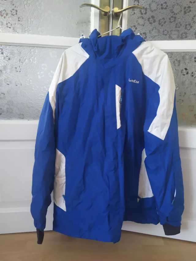 Chaqueta de esquí Wedze azul y blanco Talla XL
