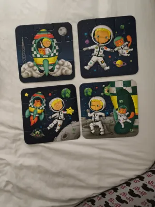 Puzzle Astronauta Evolutivo 4 en 1