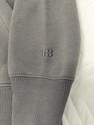 Sudadera gris capucha XXS