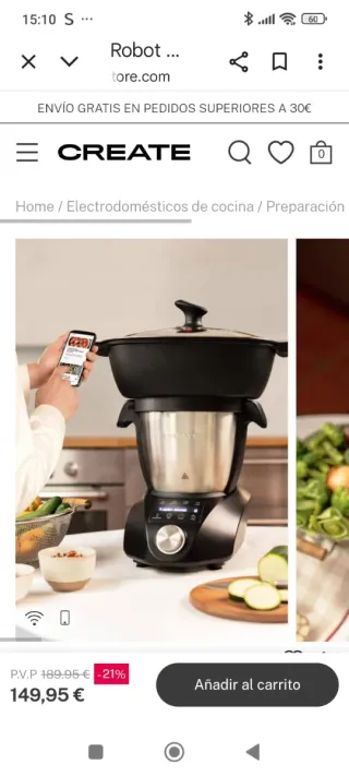 Robot de cocina CREATE nuevo