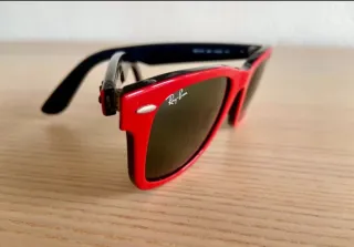 Gafas Ray-Ban Wayfarer rojas. Cristales perfectos.