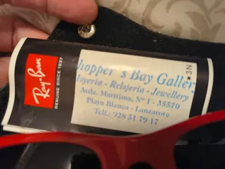 Gafas Ray-Ban Wayfarer rojas. Cristales perfectos.