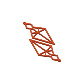Pendientes geométricos negros y dorados
