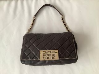 Bolso Carolina Herrera Marrón Acolchado