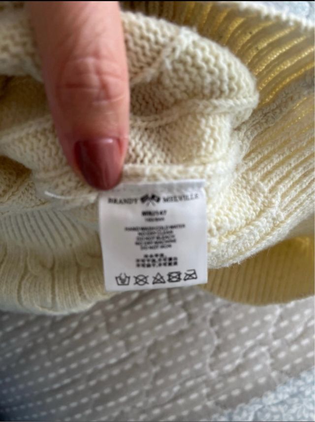 Girocollo in maglia Brandy Melville beige