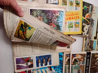 Lote 4kg Álbumes Cromos Vintage 70s 80s 90s