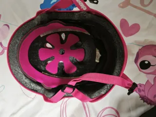 Patines y protecciones niña rosa/morado