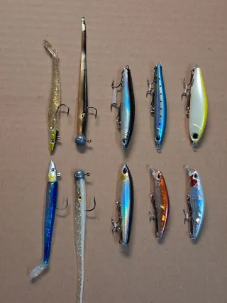 Lote señuelos pesca variados