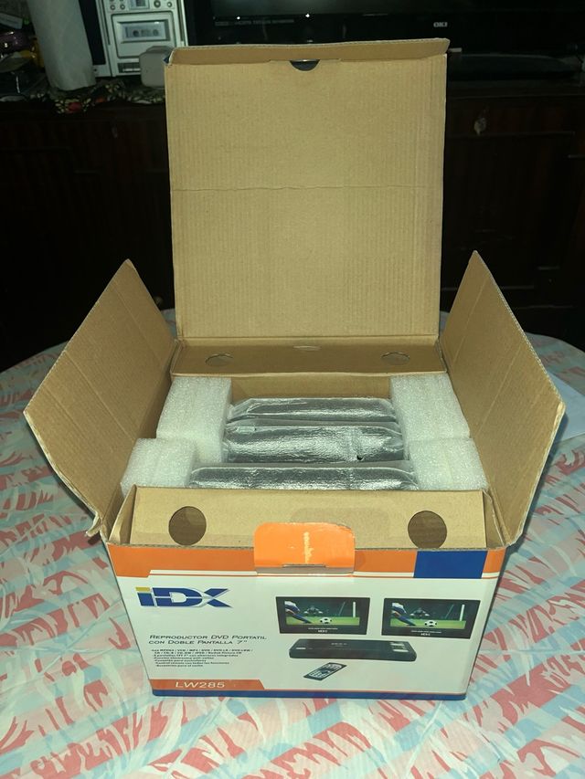 Reprod. DVD Portátil Doble Pantalla IDX