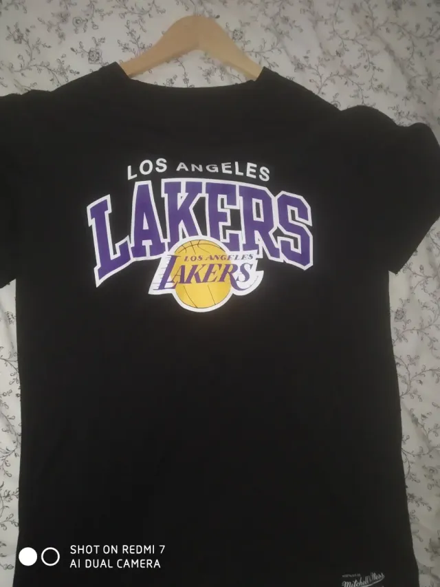 Camiseta Mitchell & Ness Lakers Negra