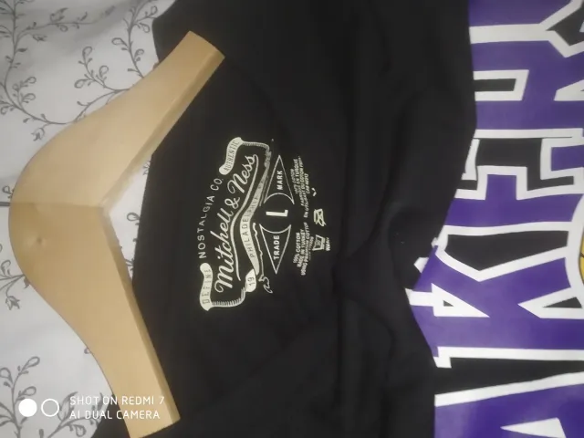 Camiseta Mitchell & Ness Lakers Negra