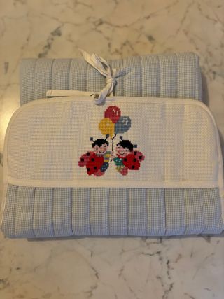 Fasciatoio portatile per neonato con ladybug