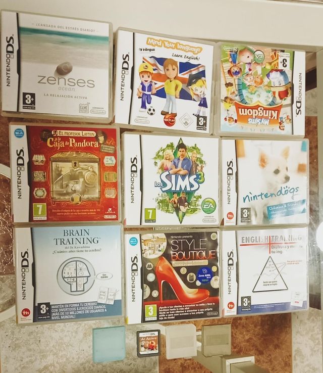 Lote de 10 Juegos Nintendo DS + 3 fundas.