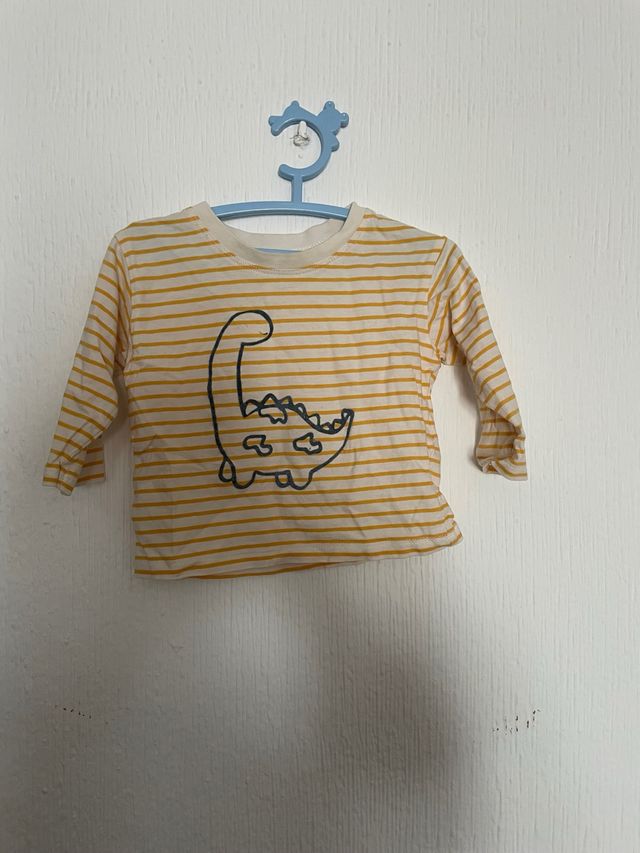 Camiseta Sfera Rayas Dinosaurio 6-12 meses