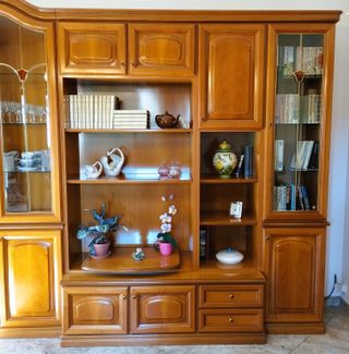 Mobile soggiorno salotto libreria vetrina porta Tv