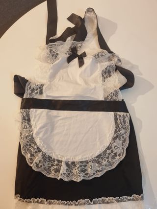 Disfraz Criada Negro y Blanco