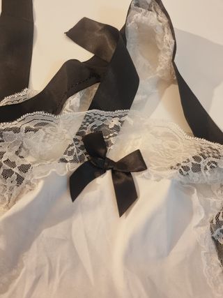 Disfraz Criada Negro y Blanco