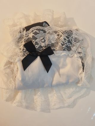 Disfraz Criada Negro y Blanco