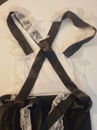 Disfraz Criada Negro y Blanco