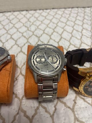 Lote 4 Relojes Hombre Oro y Plata