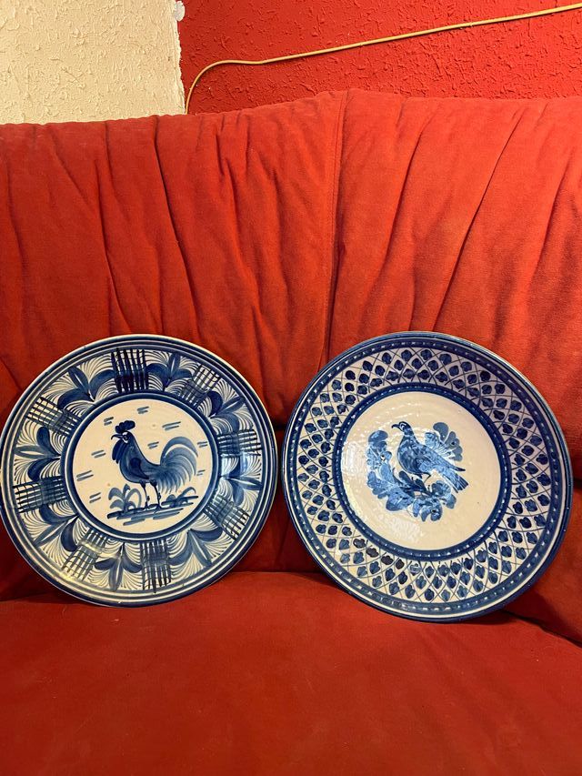 Dos Platos Cerámica Manises Siglo XIX