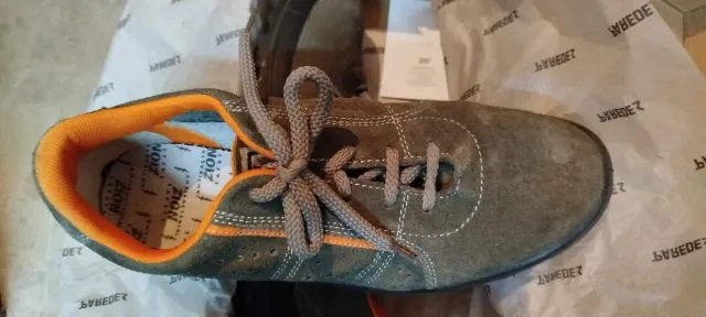 Zapatos Seguridad Zion Talla 46 Gris/Naranja
