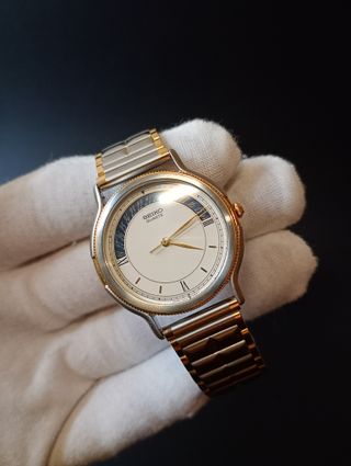 Reloj Seiko Quartz Oro y Plata