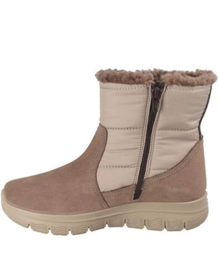 Botines de piel beige/marrón talla 41