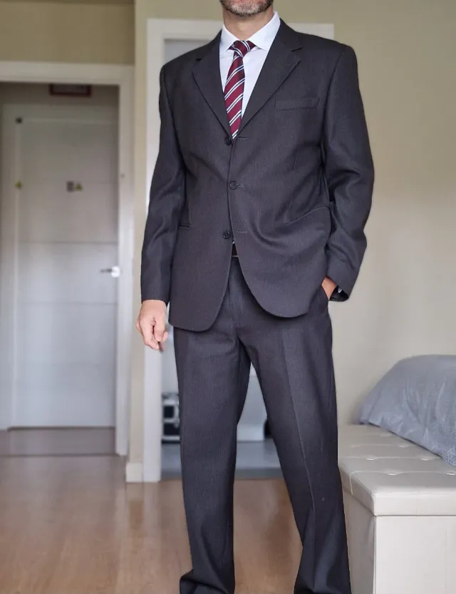 Traje Raya Diplomática Gris Talla 52