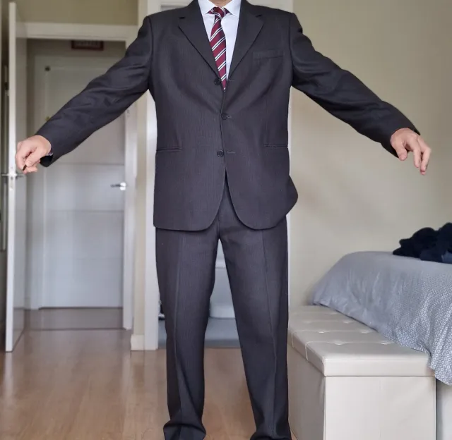 Traje Raya Diplomática Gris Talla 52