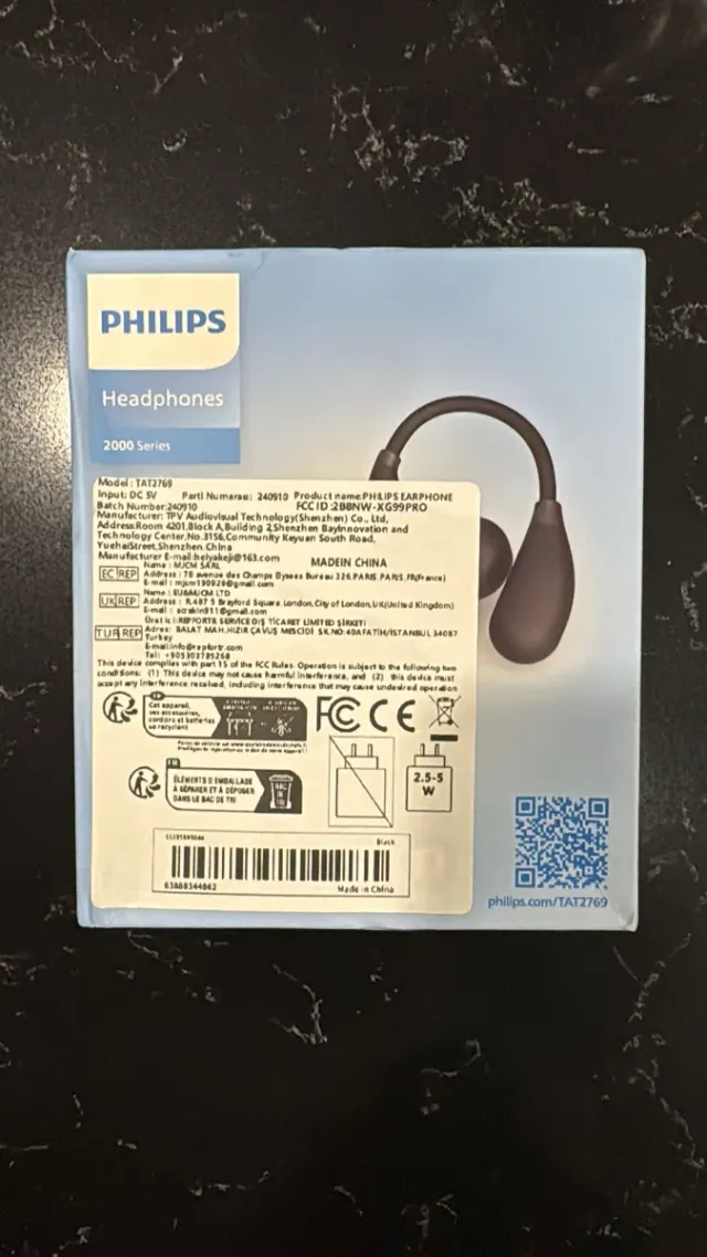 Auriculares Philips Serie 2000 TAT2769 Negros