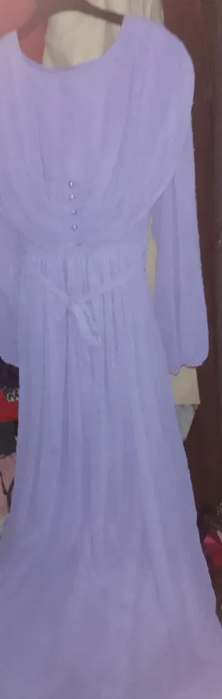 Vestido lila largo