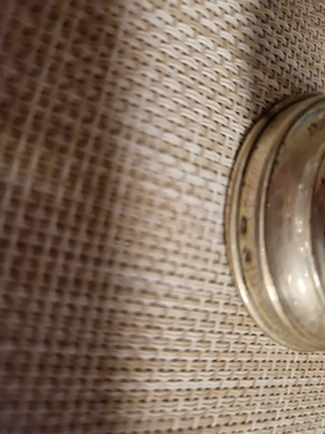 Palillero cristal y plata con figuras