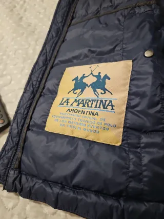 Chaleco La Martina Negro/Azul