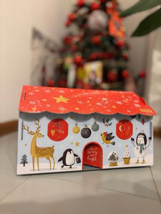 Casetta Natale Cartone Sassi da Assemblare NUOVA