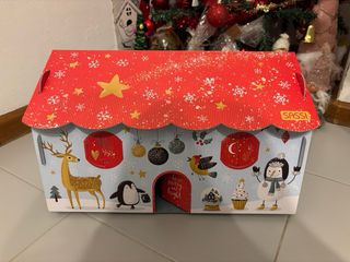 Casetta Natale Cartone Sassi da Assemblare NUOVA